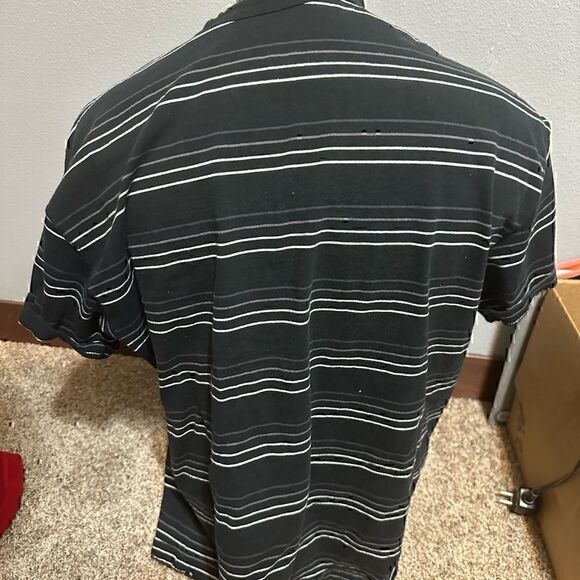The Nike Tee Black/White Striped Mens XXL Short Sleeve - Picture 3 of 5